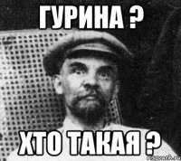 гурина ? хто такая ?