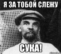 я за тобой слежу сука!