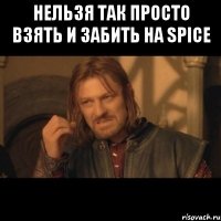 нельзя так просто взять и забить на spice 