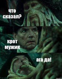 что сказал? крот мужик ага да!