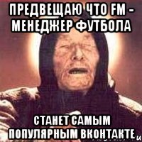 предвещаю что fm - менеджер футбола станет самым популярным вконтакте