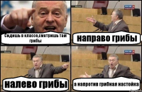 Сидишь в классе,смотришь там грибы направо грибы налево грибы а напротив грибная настойка