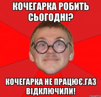 кочегарка робить сьогодні? кочегарка не працює.газ відключили!