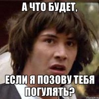 а что будет, если я позову тебя погулять?