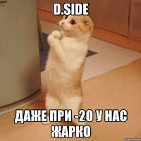 d.side даже при -20 у нас жарко