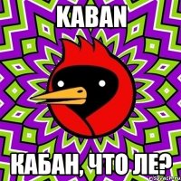 kaban кабан, что ле?