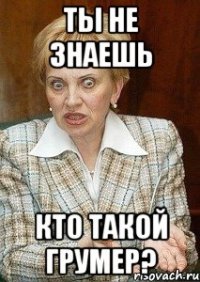 ты не знаешь кто такой грумер?