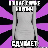 ношу в сумке кирпич сдувает