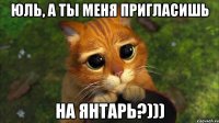 юль, а ты меня пригласишь на янтарь?)))