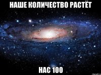 наше количество растёт нас 100