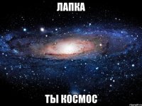 лапка ты космос