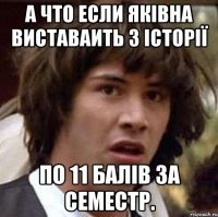 а что если яківна виставаить з історії по 11 балів за семестр.