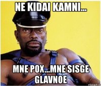 ne kidai kamni... mne pox...mne sisge glavnoe