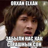 orxan elxan забыли нас как страшный сон