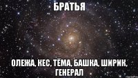 братья олежа, кес, тёма, башка, ширик, генерал