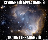 стильный,брутальный тилль гениальный