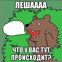 лешаааа что у вас тут происходит?