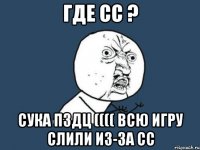 где сс ? сука пздц (((( всю игру слили из-за сс