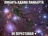 любить адама ламберта не переставая ♥