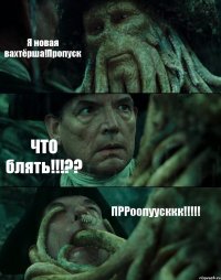 Я новая вахтёрша!Пропуск ЧТО блять!!!?? ПРРоопуусккк!!!