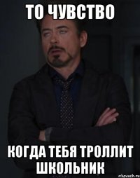 то чувство когда тебя троллит школьник