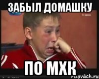 забыл домашку по мхк