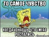 то самое чувство когда узнаешь что lmfao распались