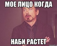 мое лицо когда наби растет