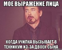 мое выражение лица когда училка вызывает в техникум из-за двоек сына