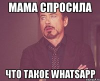 мама спросила что такое whatsapp