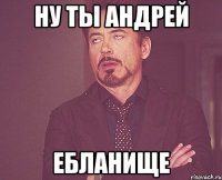 ну ты андрей ебланище