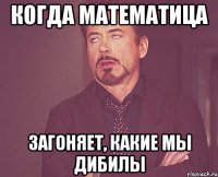 когда математица загоняет, какие мы дибилы