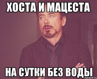 хоста и мацеста на сутки без воды