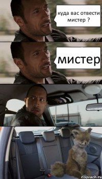 куда вас отвести мистер ? мистер