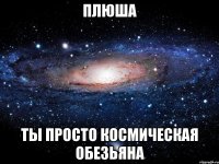 плюша ты просто космическая обезьяна