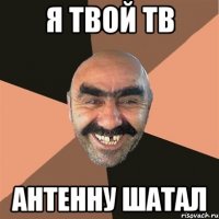 я твой тв антенну шатал