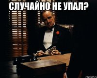 случайно не упал? 