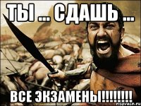 ты ... сдашь ... все экзамены!!!