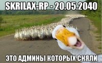 skrilax-rp - 20.05.2040 это админы которых сняли