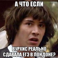 а что если вурхис реально сдавала егэ в лондоне?