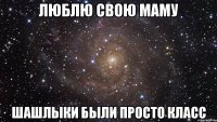 люблю свою маму шашлыки были просто класс