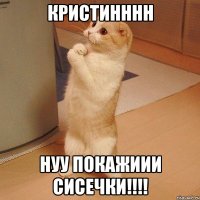 кристинннн нуу покажиии сисечки!!!