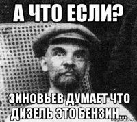 а что если? зиновьев думает что дизель это бензин...