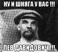 ну и шняга у вас !!! лев давидович !!!