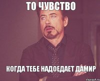 То чувство Когда тебе надоедает Дамир