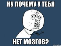 ну почему у тебя нет мозгов?