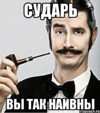 сударь вы так наивны