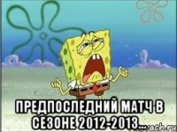  предпоследний матч в сезоне 2012-2013...