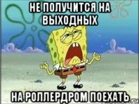 не получится на выходных на роллердром поехать