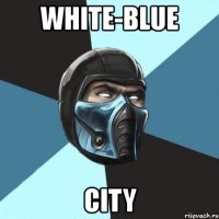 white-blue city